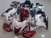 Suzuki GSXR1300 Hayabusa 2008-2020 Injection ABS Fairing - Fatcory - Red wine color White - MFS5324